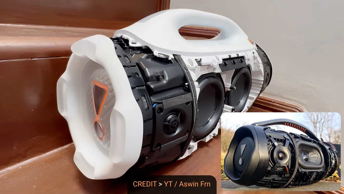 jbl boombox 4 vs jbl boombox 3 cover off teardown