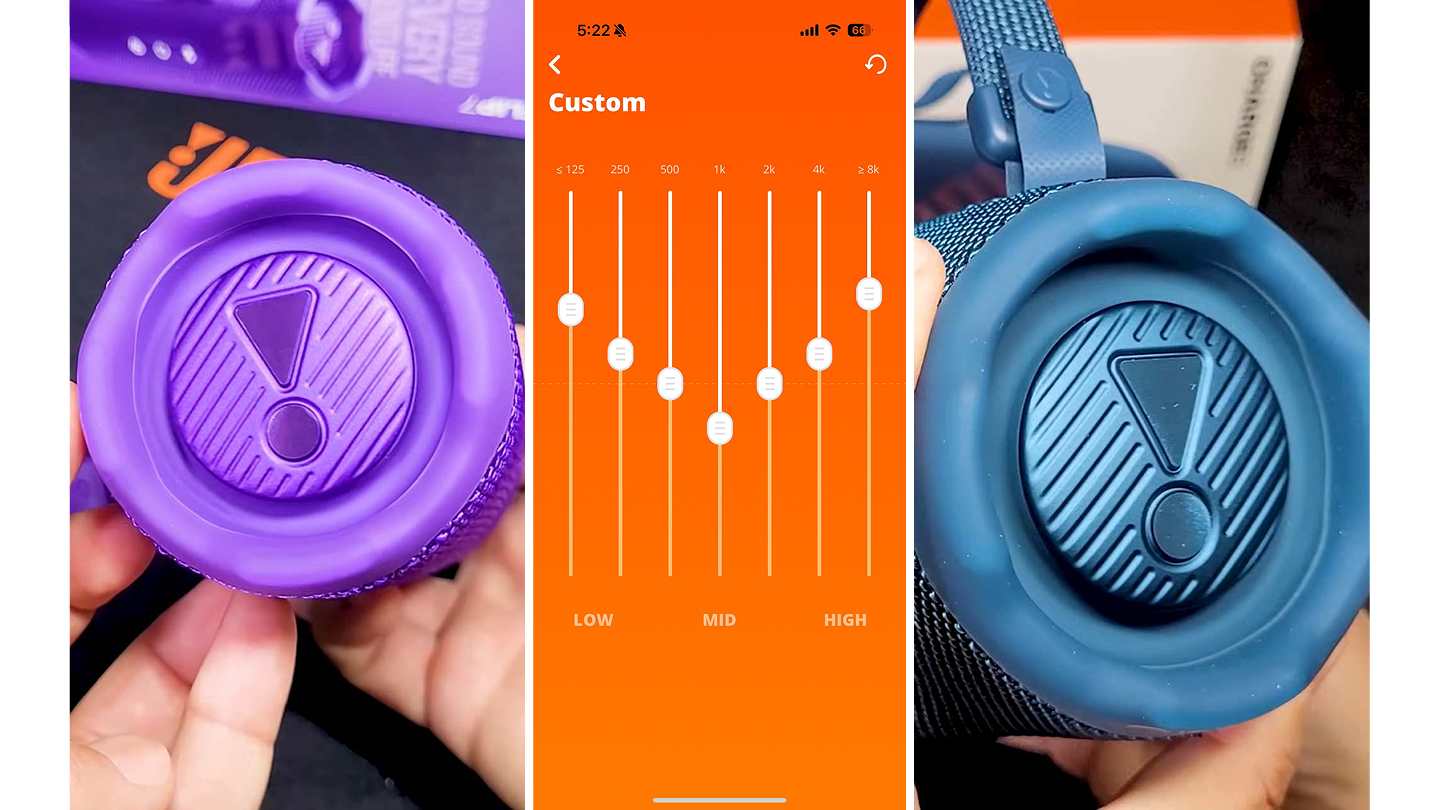 jbl flip 7 and charge 6's 7-band eq and passive radiators