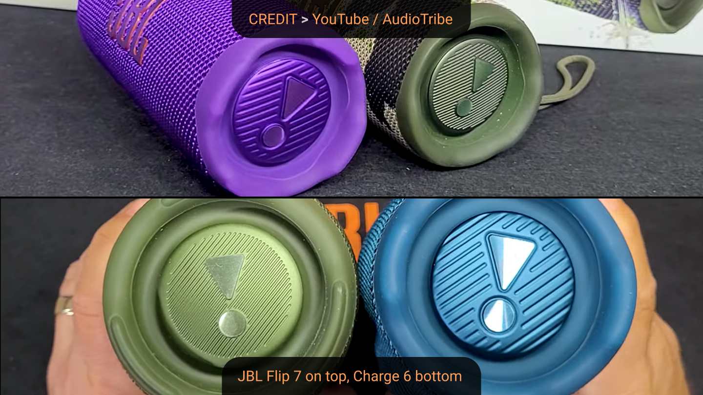 jbl flip 7 and charge 6 design and build