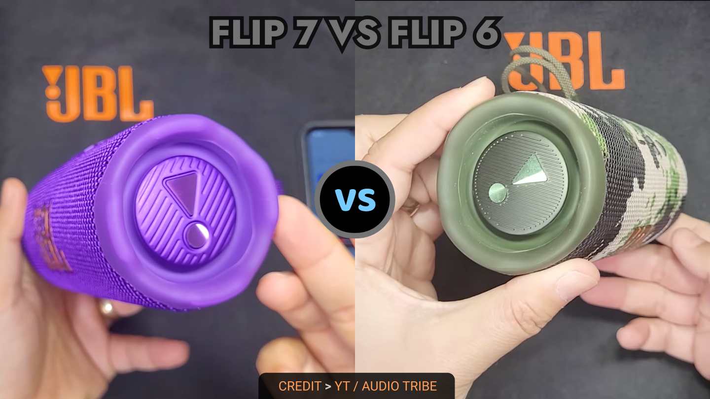 photo of jbl flip 7 and jbl flip 6 speaker