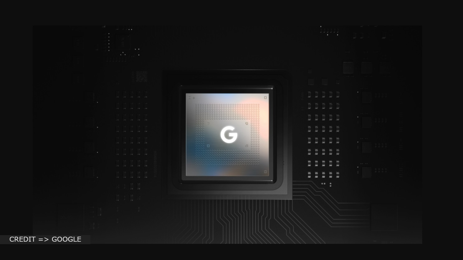 picture of google tensor chip