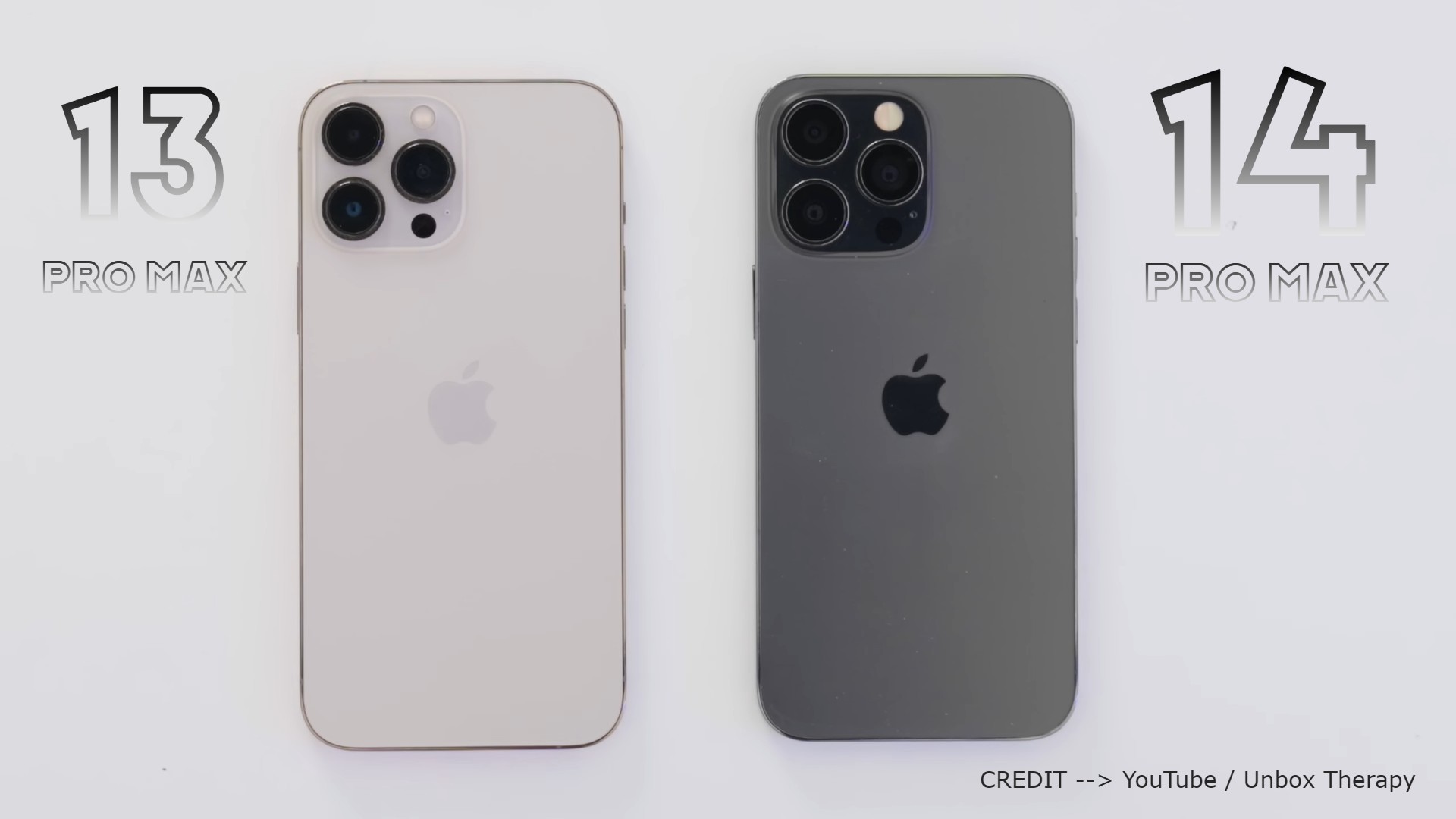 Picture of iphone 13 pro max and iphone 14 pro max