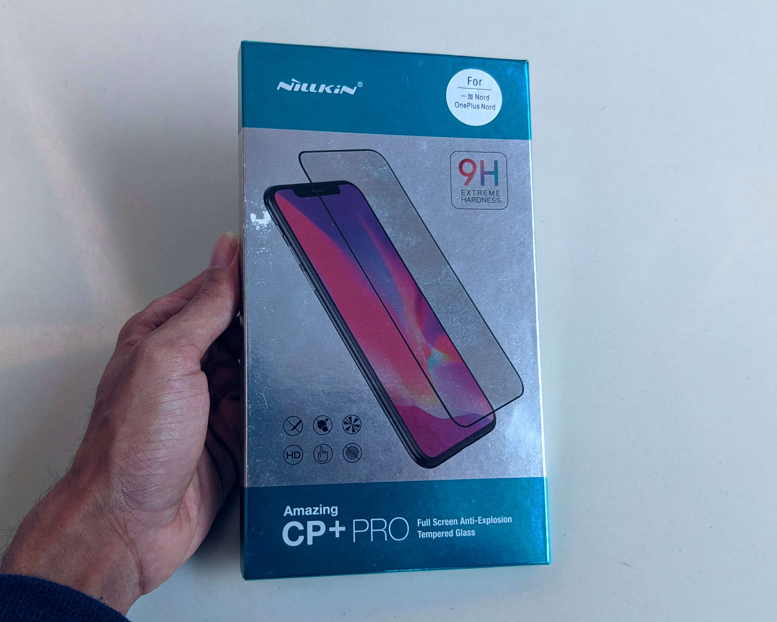photo of nillkin cp+ pro tempered glass
