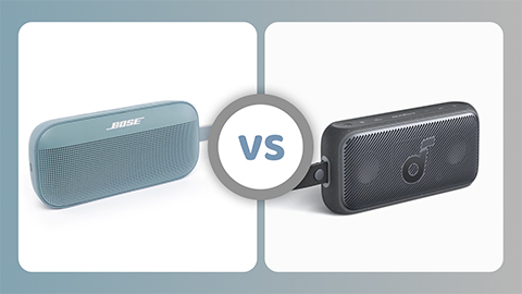 photo of soundcore motion 300 vs bose soundlink flex